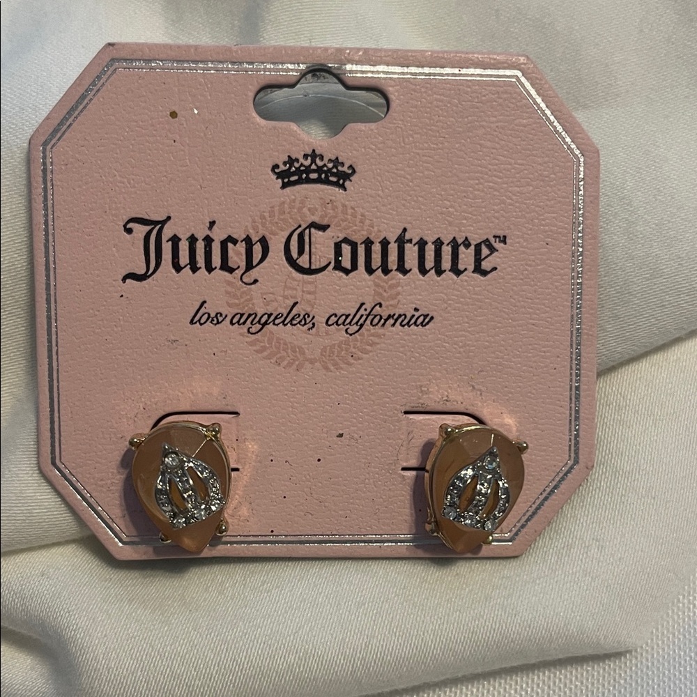 Juicy Couture Gold and Silver Leaf Earrings